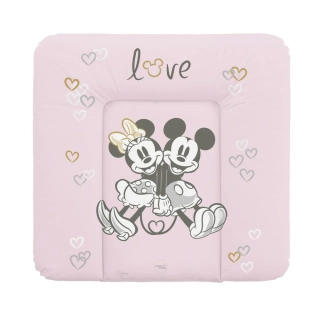 CEBA Podložka přebalovací měkká na komodu (75x72) Disney Minnie & Mickey Pink