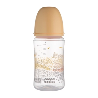 Canpol babies Antikoliková lahev EasyStart MOUNTAINS 240ml béžová