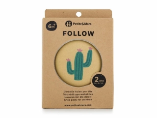 PETITE&MARS Chrániče kolen elastické na lezení Follow Intense Ochre
