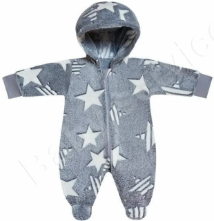 Kombinéza s kapucí wellsoft Hvězdy Baby Service
