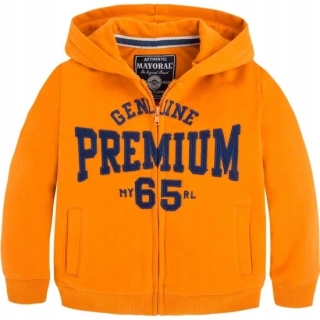 Chlapecká mikina s kapucí Mayoral 806 oranžová