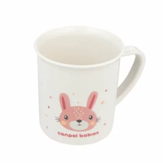 Canpol babies Plastový hrneček CUTE ANIMALS zajíc