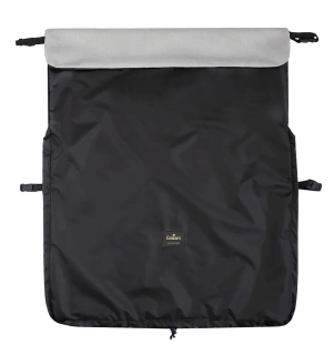 Emitex Nepadací deka černá + velvet světle šedá