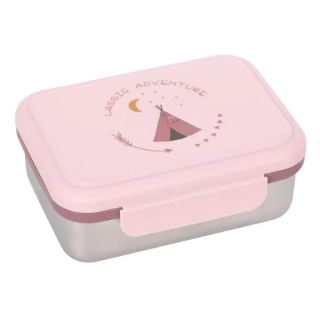 Krabička na svačinu Lässig Lunchbox Stainless steel Adventure tipi
