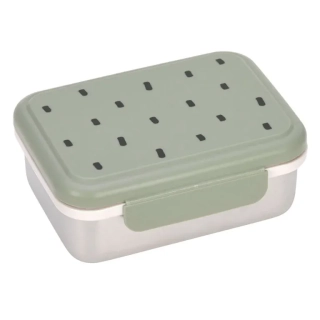 Krabička na svačinu Lässig Lunchbox Stainless steel Happy Prints light olive 