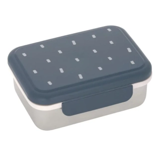 Krabička na svačinu Lässig Lunchbox Stainless steel Happy Prints midnight blue 