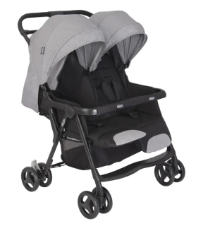 GRACO Kočárek pro dvojčata Duorider™ steeple gray