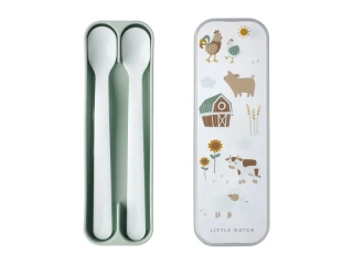 Little Dutch Lžičky 2 ks s pouzdrem Farma