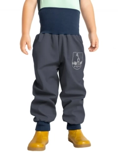 Batolecí Softshellové kalhoty Unuo bez zateplení Basic, Šedé