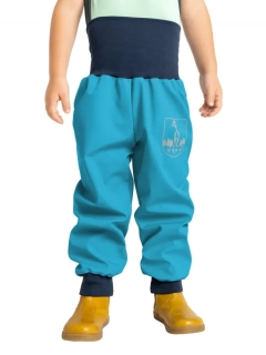 Batolecí Softshellové kalhoty Unuo bez zateplení Basic, Smaragdová