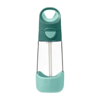 b.box Lahev na pití s brčkem 450 ml - Emerald Forest