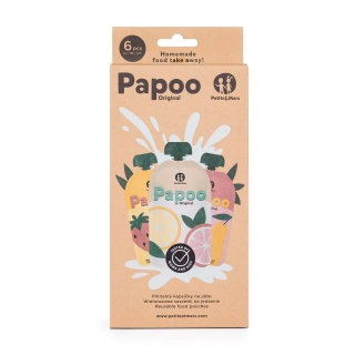 PETITE&MARS Kapsička na jídlo Papoo Originál - 6 ks