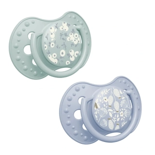 LOVI Dudlík silikonový dynamický BLOSSOM 6-18m 2 ks kluk