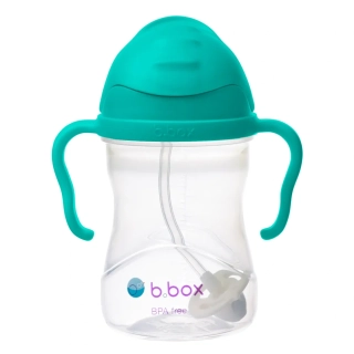 b.box Hrneček s brčkem 240ml Nefritově zelený