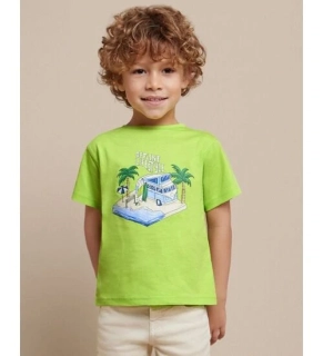 Chlapecké triko krátký rukáv  Mayoral  3004-11 kiwi karavan