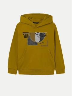 Chlapecká mikina s kapucí Mayoral  7452-92 okrová
