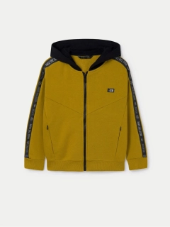 Chlapecká mikina s kapucí Mayoral  7466-50 okrová