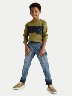 Chlapecké riflové Jogger kalhoty Mayoral 7534-58 modré