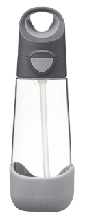 b.box Lahev na pití s brčkem 600 ml - Graphite