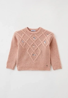 Dívčí pletený svetr  Mayoral  4302-78 Růžový velikost 134