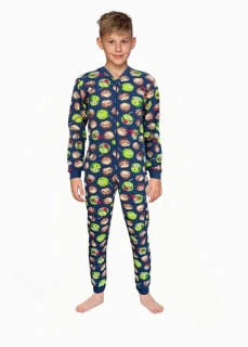 Chlapecký overal na spaní Cornette  Kids Chestnuts 2 185/169 velikost 122/128