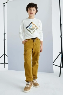 Chlapecké Cargo kalhoty Mayoral 7541-75 hnědookrové