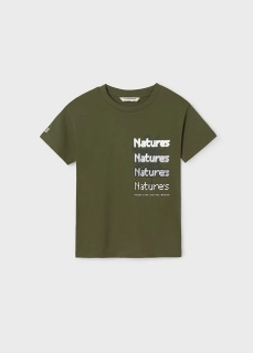 Chlapecké triko krátký rukáv Mayoral Natures 6037-54 khaki