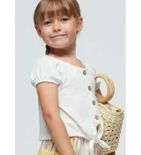 Dívčí top Mayoral 3086-32 Natur