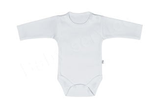 Body dlouhý rukáv jednobarevné Baby Service bílé