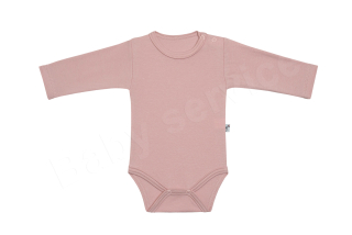 Body dlouhý rukáv jednobarevné Baby Service růžové
