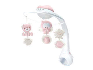 Infantino Hudební kolotoč s projekcí 3v1 Dusty Pink