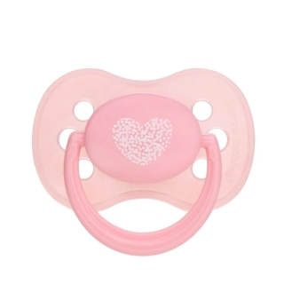 Canpol babies Dudlík 6-18m kaučukový třešinka PASTELS růžový