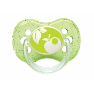Canpol babies Dudlík 0-6m kaučukový třešinka zelený