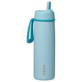 b.box Nerezová termolahev s brčkem 690 ml - Lagoon