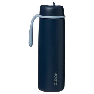b.box Nerezová termolahev s brčkem 690 ml - Midnight