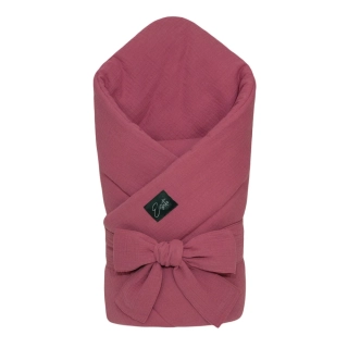 Mušelínová zavinovačka pro miminko Ruby red 85x85 cm