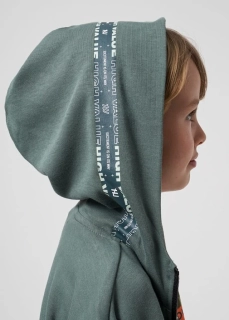 Chlapecká mikina s kapucí Mayoral  6476-86 zelená