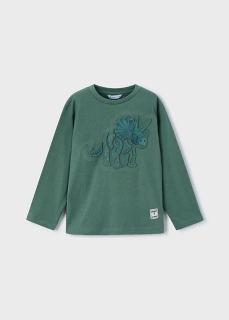 Chlapecké triko dlouhý rukáv Dinosaur Mayoral 4089-42 zelené