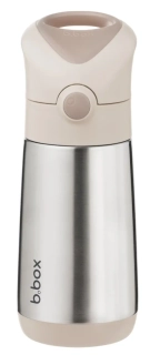 b.box Termoska na pití s brčkem 350 ml  béžová