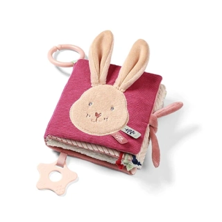 BABYONO Měkká senzorická knížka Králíček KARO