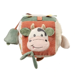 BABYONO Senzorická kostka Kravička BINGO