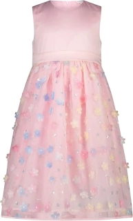 Dívčí sváteční šaty 3D Květinky barevné Salt§Pepper velikost 134