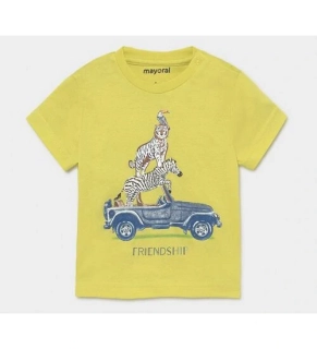 Chlapecké triko krátký rukáv  safari zvířátka Mayoral 1002-55 zelené