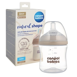 Canpol babies Lahev antikoliková Natural Shape 150ml