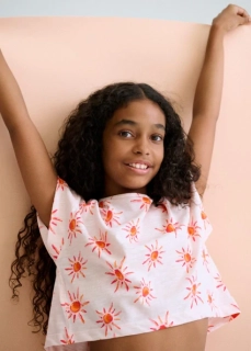 Dívčí triko Crop top Mayoral 6012-19