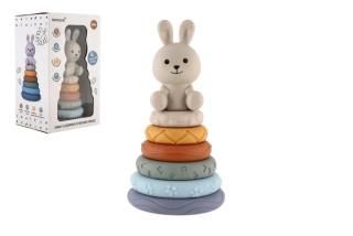 Pyramida stohovací skládačka 7ks v krabičce 6m+