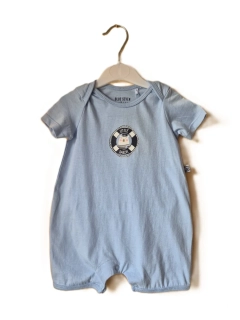 Letní bavlněný overálek Little Sailor Blue Seven