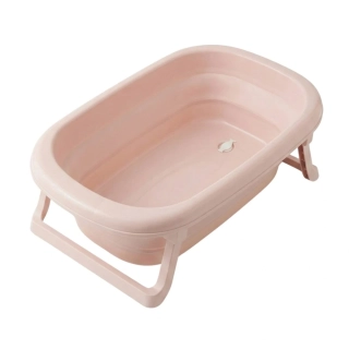 Tega Baby Dětská skládací vanička s teploměrem a výpustí Pink