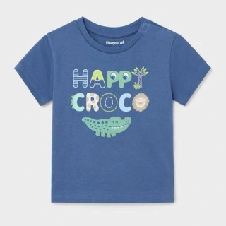 Chlapecké triko krátký rukáv Happy Croco Mayoral 1023-24 Modré