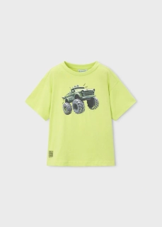 Chlapecké triko krátký rukáv Mayoral 3069-49 Monster Truck Svítivě zelené
